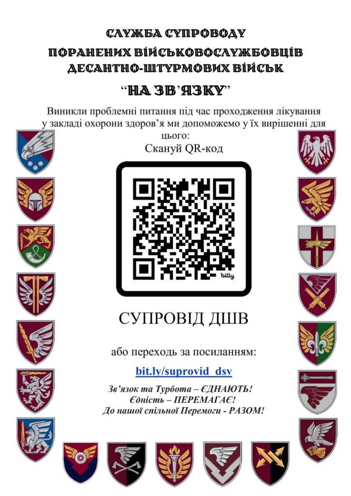 Важлива інформація для поранених військовослужбовців та їхніх родин!